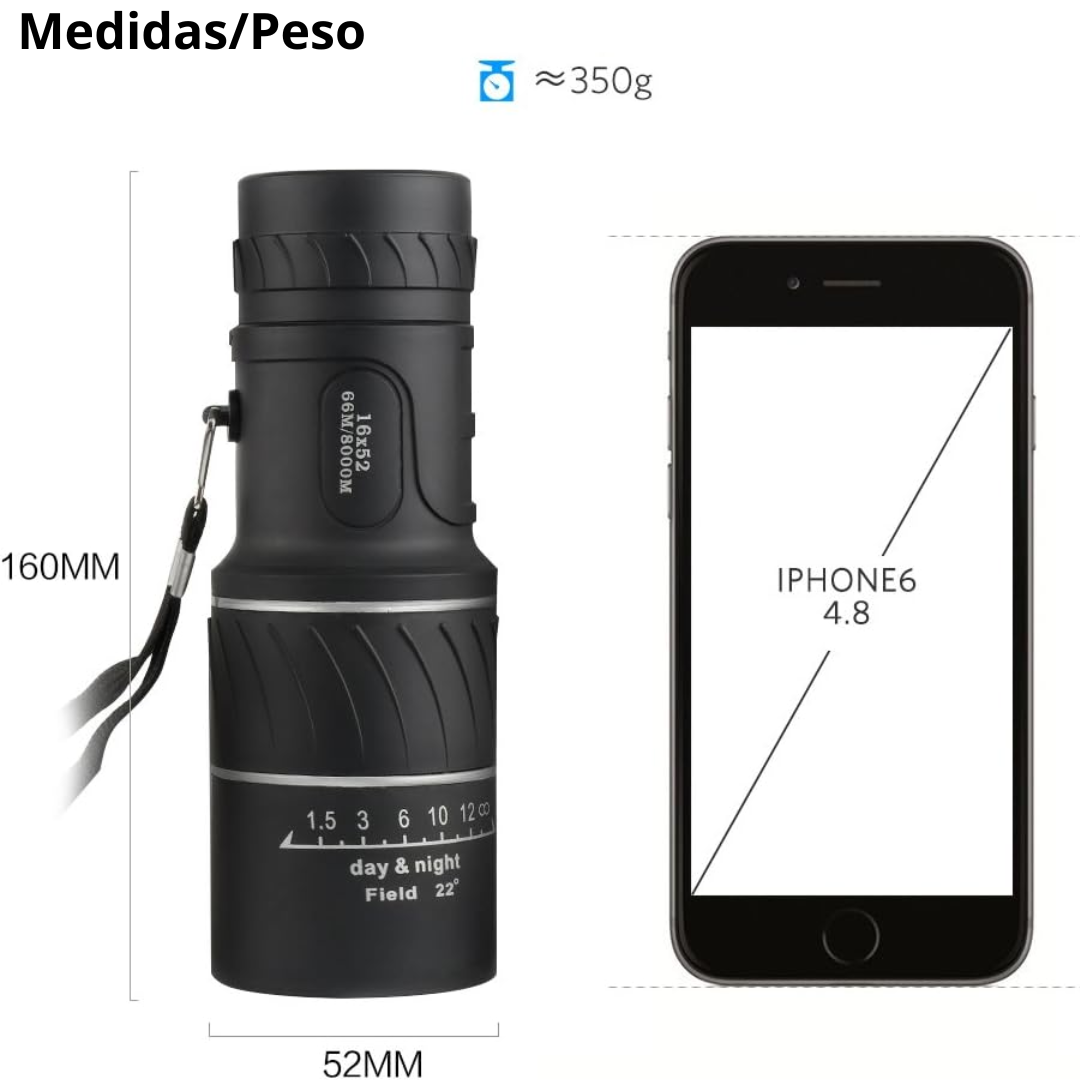 Telescopio Monocular Visión Óptica HD