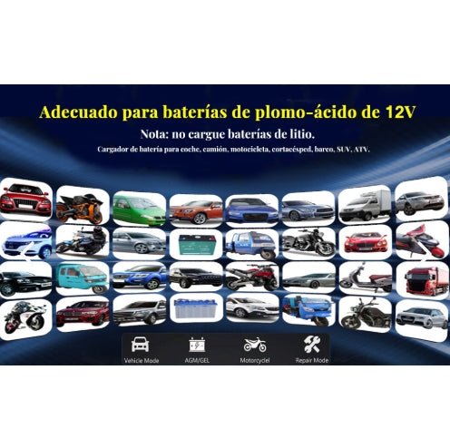 Cargador de Batería de Coche 6A 12V