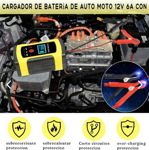 Cargador de Batería de Coche 6A 12V